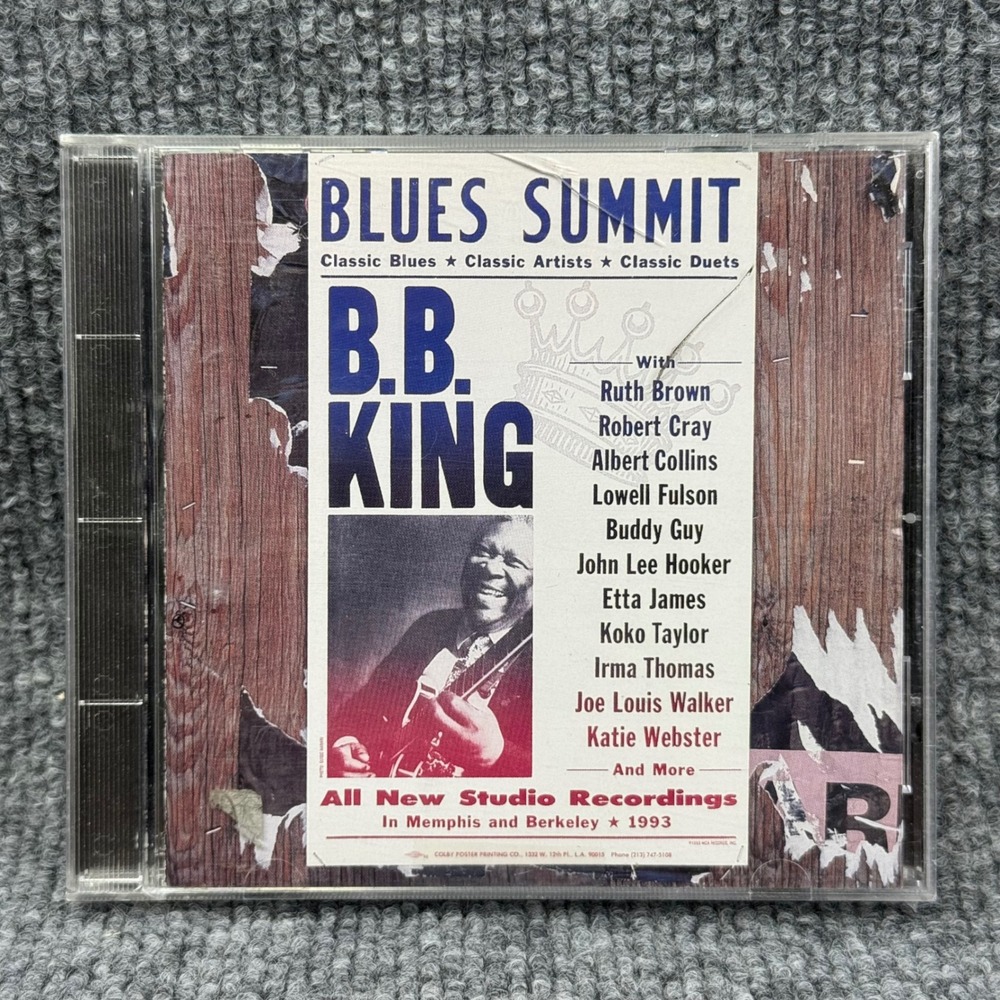 BB King Blues Summit CD 1993 MCA Records MCAD-10710 Classic Duet John Lee Hooker